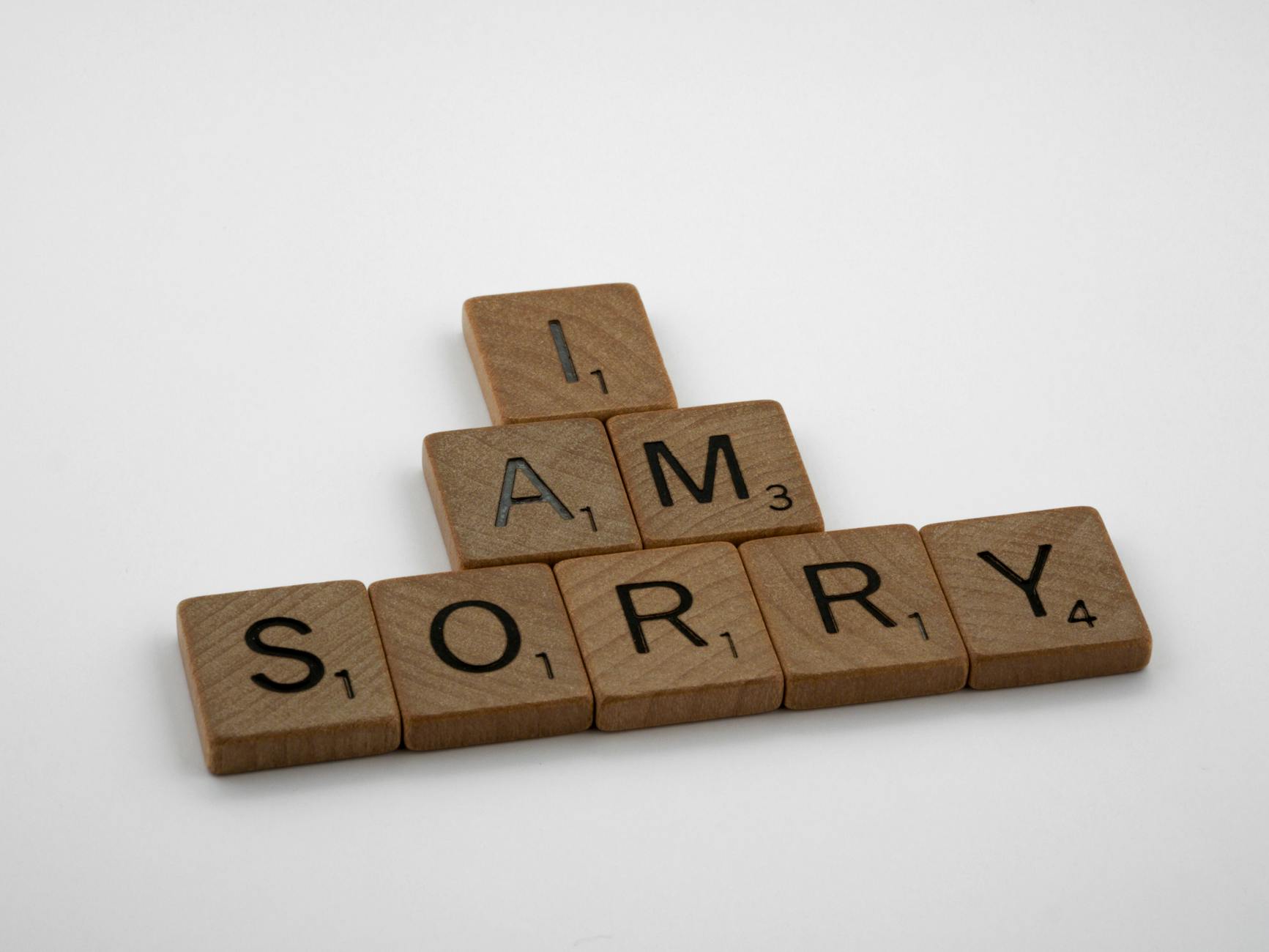 scrabble tiles on white surface