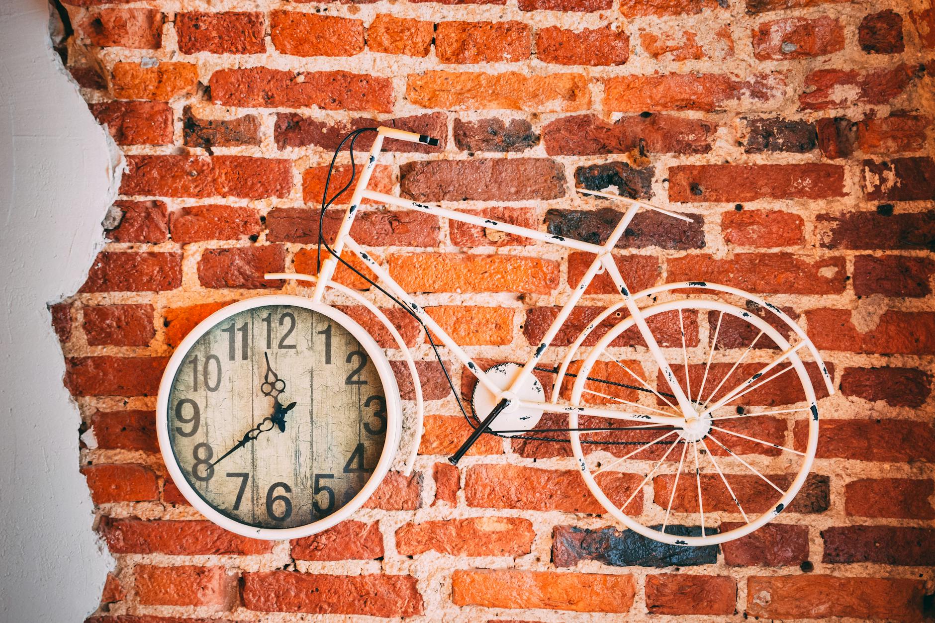 round brown wall clock