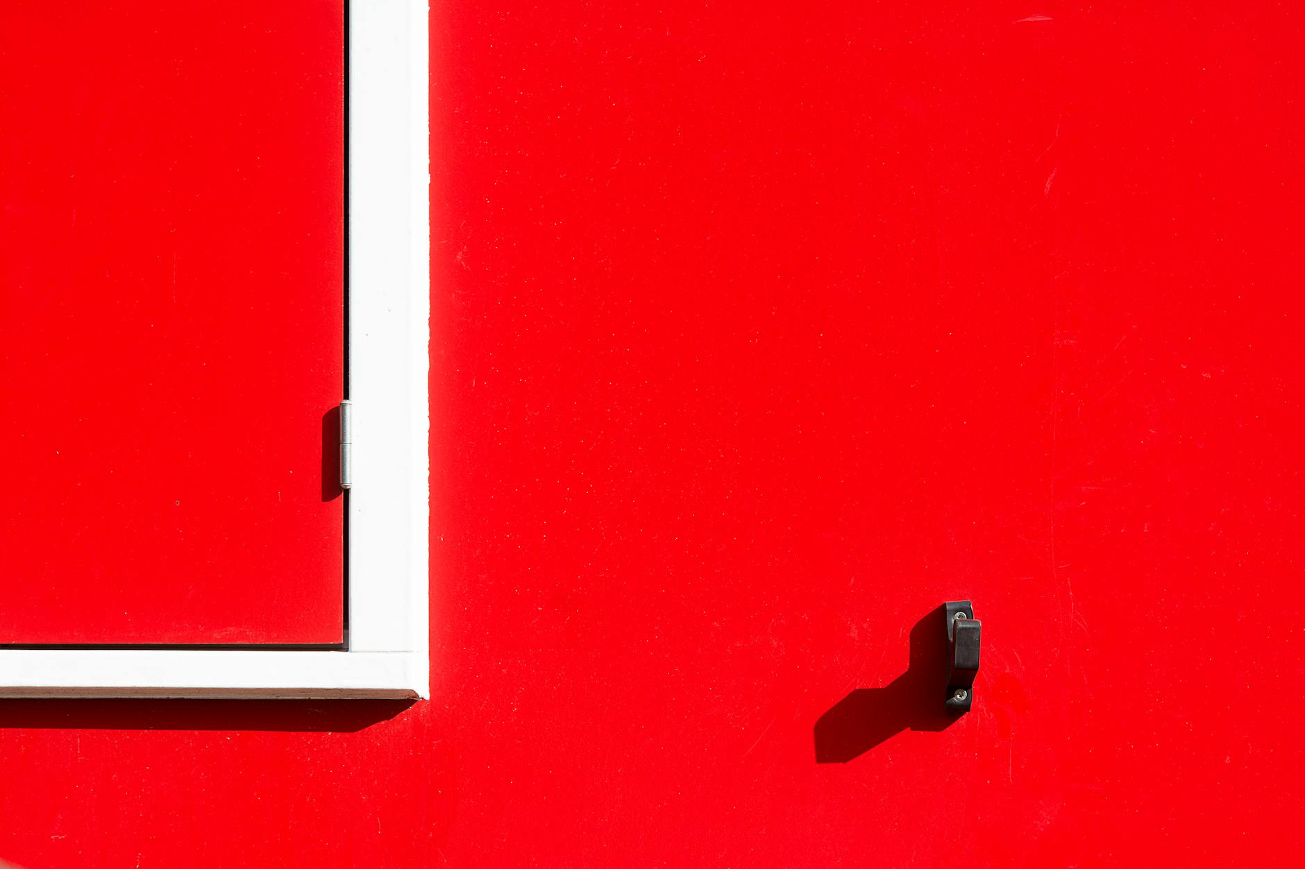 close up of a red building surface