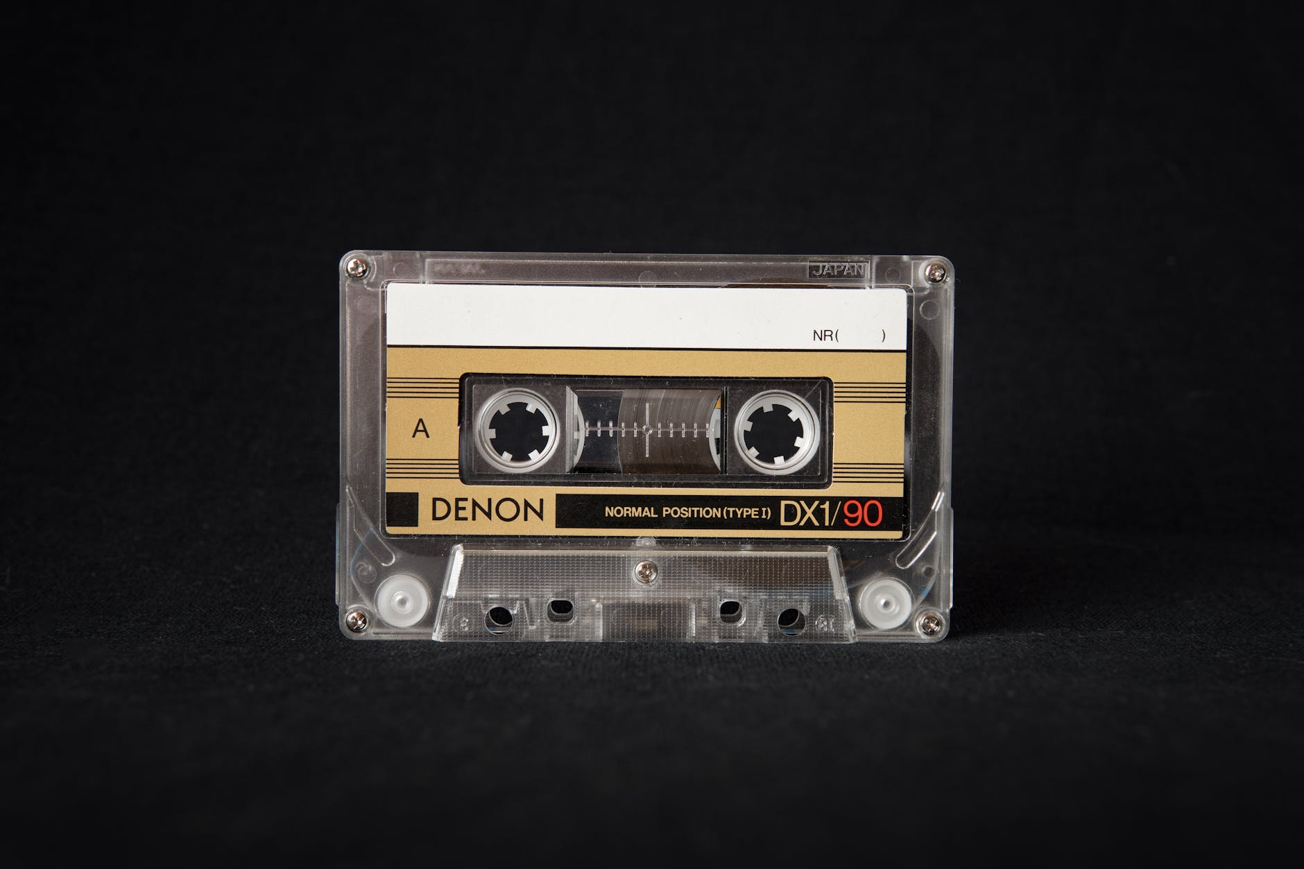 close up photo of cassette tape