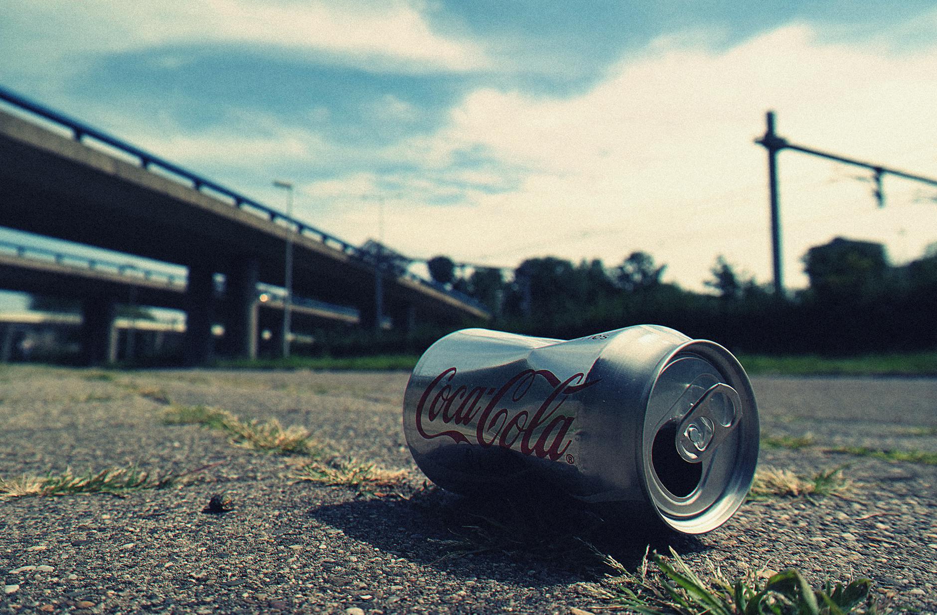 shallow focus photography of coca cola can
