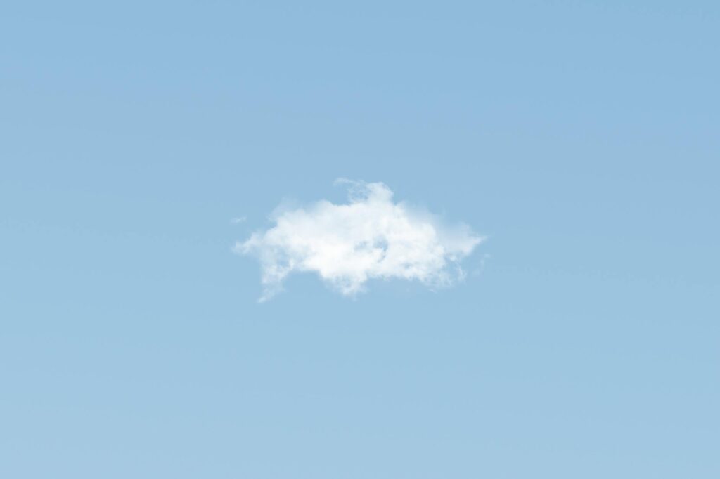 white cloud in the sky