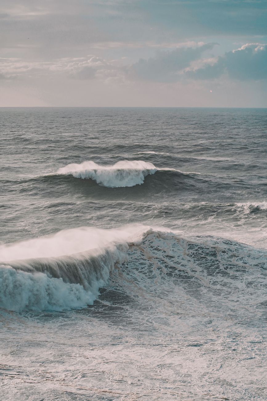 sea in a windy weather